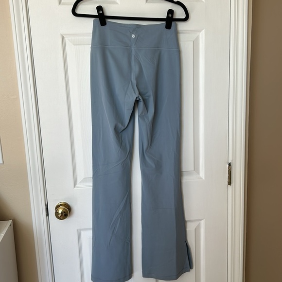 NWT Lululemon Super High Rise Split Hem Groove Pants - Chambray - Size 6 - Picture 7 of 8